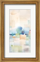 Framed Teal Abstract Panel II