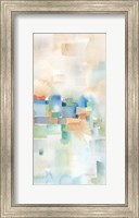 Framed Teal Abstract Panel III