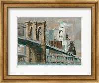 Framed Brooklyn Bridge Cityscape