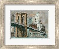 Framed Brooklyn Bridge Cityscape