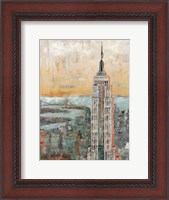 Framed Empire State Building Abstract