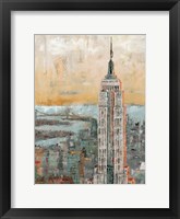 Framed Empire State Building Abstract