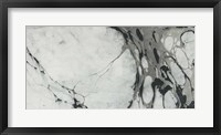 Framed Black and White Marble Panel Trio I