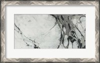 Framed Black and White Marble Panel Trio I