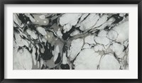 Framed Black and White Marble Panel Trio III