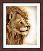 Framed Lion Portrait
