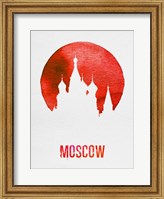Framed Moscow Landmark Red