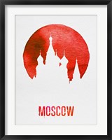 Framed Moscow Landmark Red
