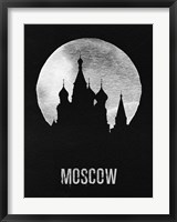 Framed Moscow Landmark Black
