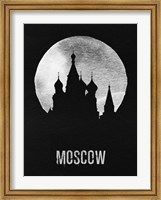 Framed Moscow Landmark Black