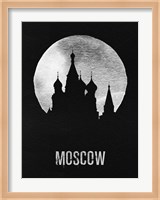 Framed Moscow Landmark Black