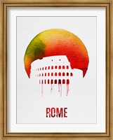 Framed Rome Landmark Red