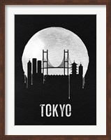 Framed Tokyo Skyline Black