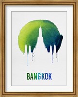 Framed Bangkok Landmark Blue