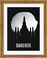 Framed Bangkok Landmark Black