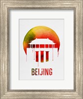 Framed Beijing Landmark Red