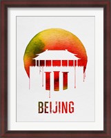 Framed Beijing Landmark Red