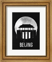 Framed Beijing Landmark Black