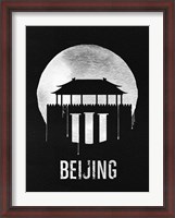 Framed Beijing Landmark Black