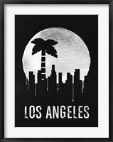Framed Los Angeles Landmark Black