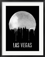 Framed Las Vegas Skyline Black