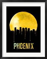Framed Phoenix Skyline Yellow