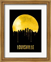 Framed Louisville Skyline Yellow