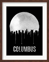 Framed Columbus Skyline Black