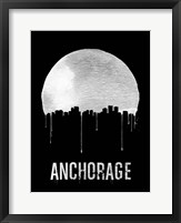 Framed Anchorage Skyline Black