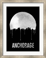 Framed Anchorage Skyline Black