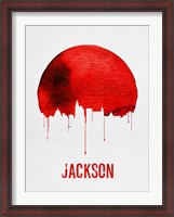 Framed Jackson Skyline Red