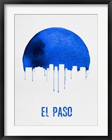 Framed El Paso Skyline Blue