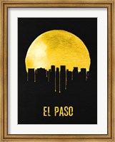 Framed El Paso Skyline Yellow