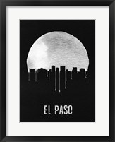 Framed El Paso Skyline Black