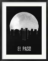 Framed El Paso Skyline Black
