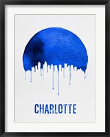 Framed Charlotte Skyline Blue