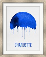 Framed Charlotte Skyline Blue