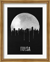 Framed Tulsa Skyline Black