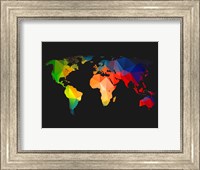 Framed World Wire Map 1