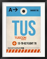 Framed TUS Tuscon Luggage Tag I