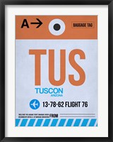 Framed TUS Tuscon Luggage Tag II