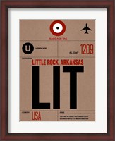 Framed LIT Little Rock Luggage Tag I