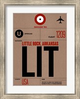 Framed LIT Little Rock Luggage Tag I