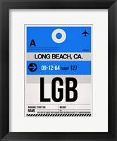 Framed LGB Long Beach Luggage Tag I