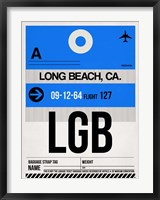 Framed LGB Long Beach Luggage Tag I