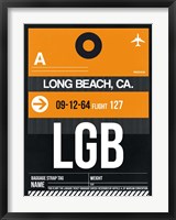 Framed LGB Long Beach Luggage Tag II