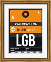 Framed LGB Long Beach Luggage Tag II