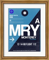 Framed MRY Monterey Luggage Tag II