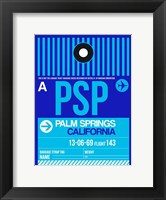 Framed PSP Palm Springs Luggage Tag II