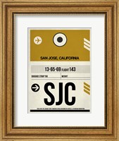 Framed SJC San Jose Luggage Tag I